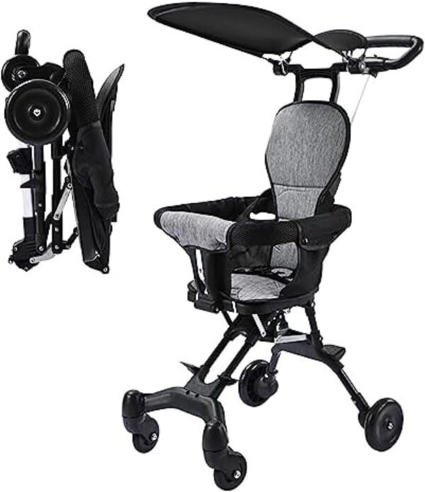 Baby Stroller Lightweight Foldable for Travel – Cabin-Friendly Trolley Pram for Kids, Perfect for Airplane Travel, Foldable Baby Stroller for Easy Storage, Ideal for Babies and Toddlers Up to 5 Years